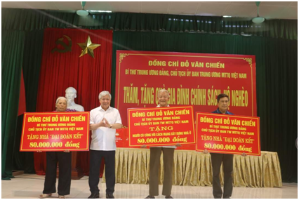 Đồng chí Đỗ Văn Chiến, Bí thư Trung ương Đảng, Chủ tịch Ủy ban trung ương Mặt trận Tổ quốc Việt Nam thăm, làm việc tại tỉnh